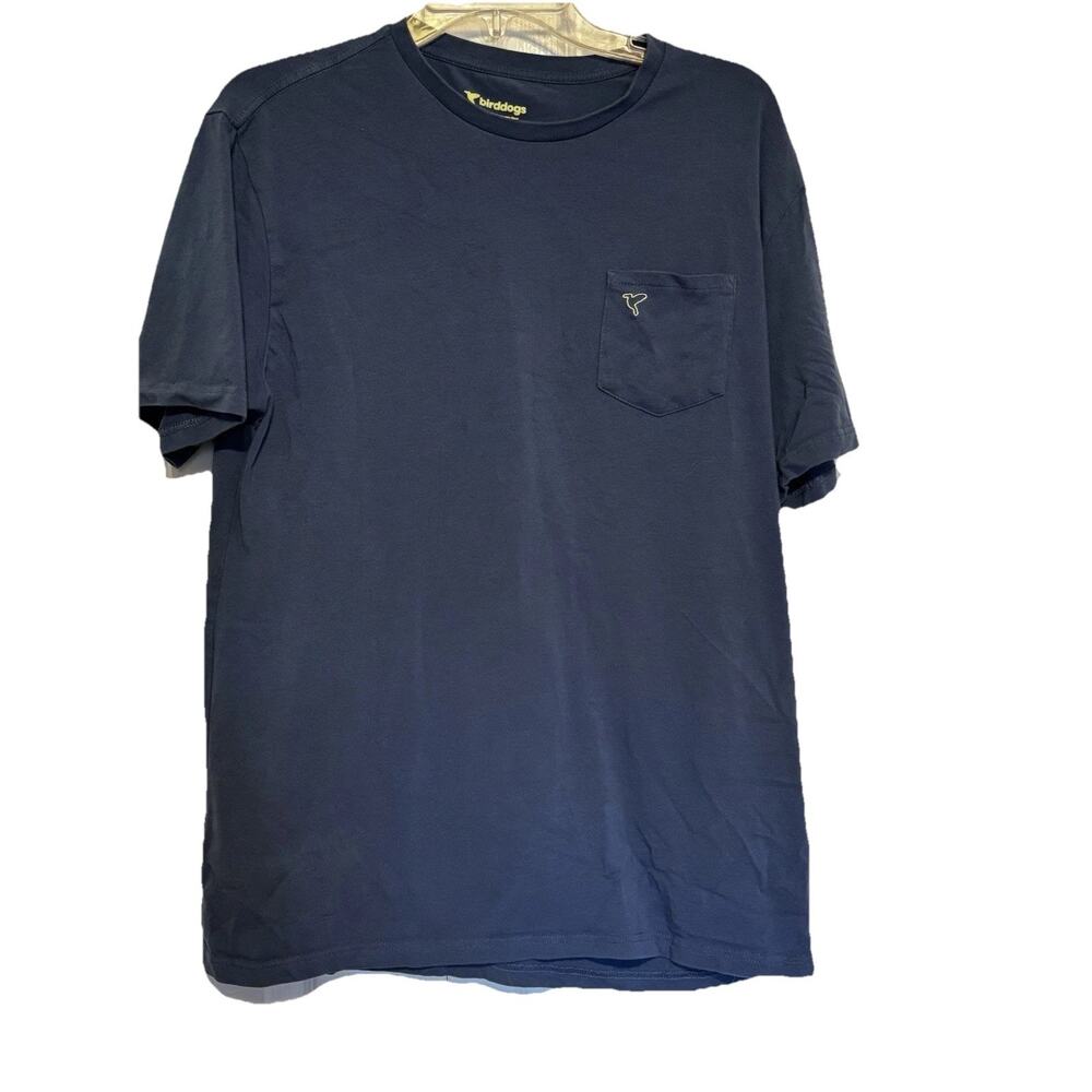 BirdDogs Mens Short Sleeve T Shirt XLarge Blue Pocket Classic Casual Athleisure